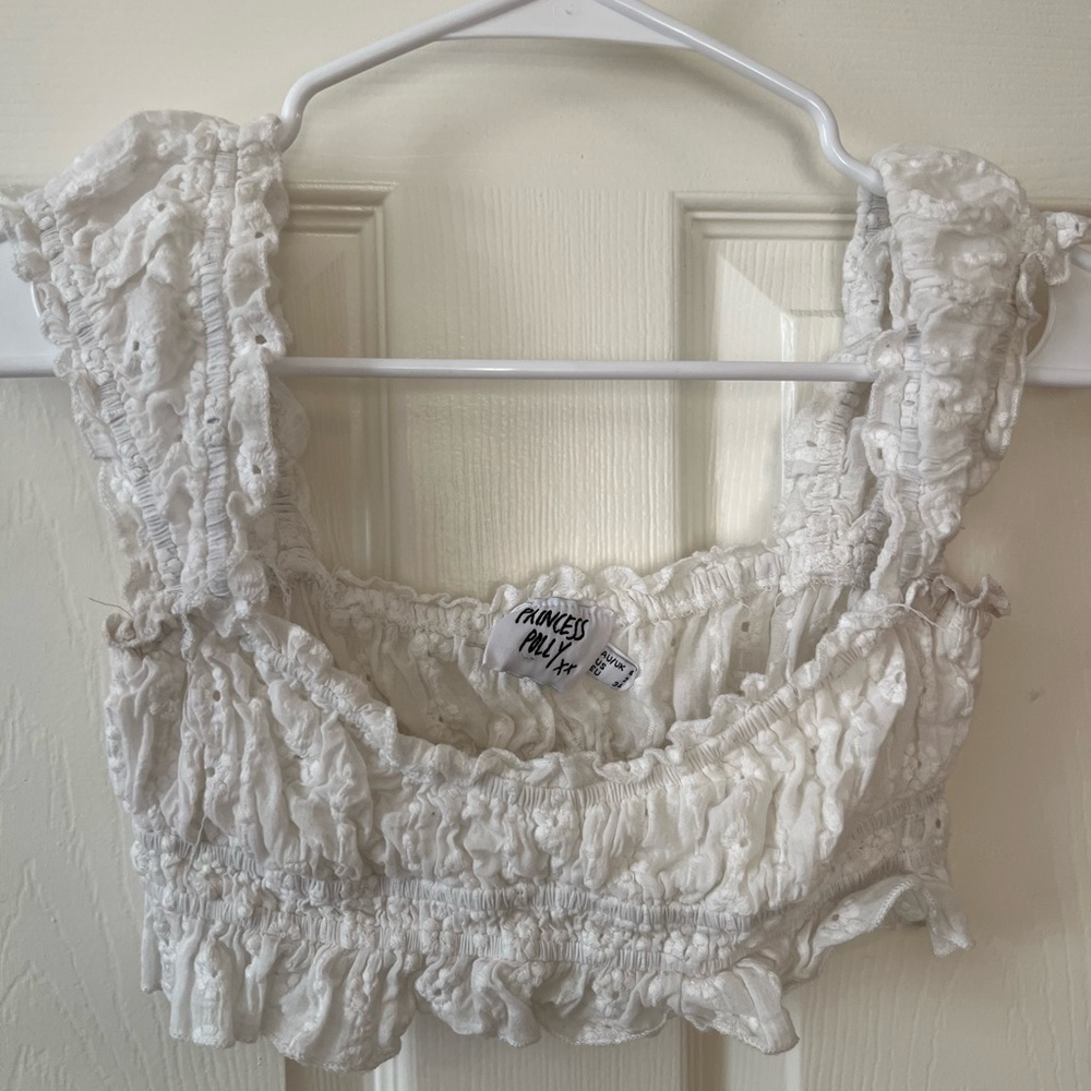 Princess Polly White Lace Bra top